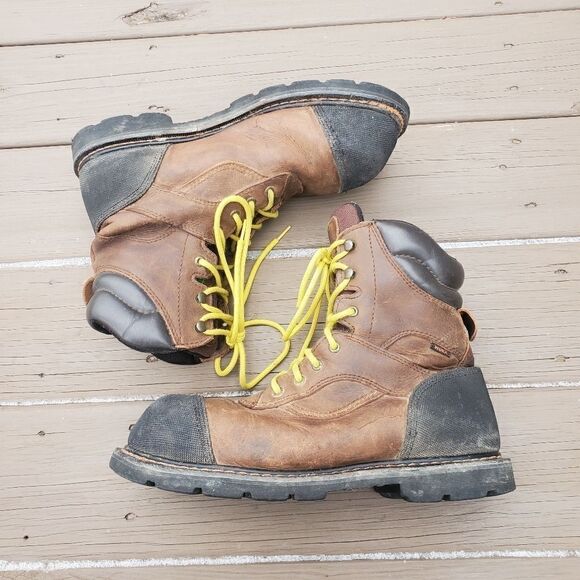 Red Wing Shoes Worx‎ Gravel Men’s 8″ Brown Leather General Utility Work Boots 13